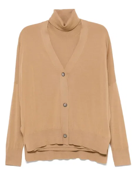 Dzianinowa kamizelka Blanca Vita brązowa