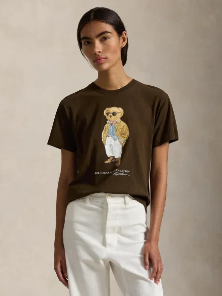 Polo Ralph Lauren Tricou albastru deschis / deschis / închis / alb maro