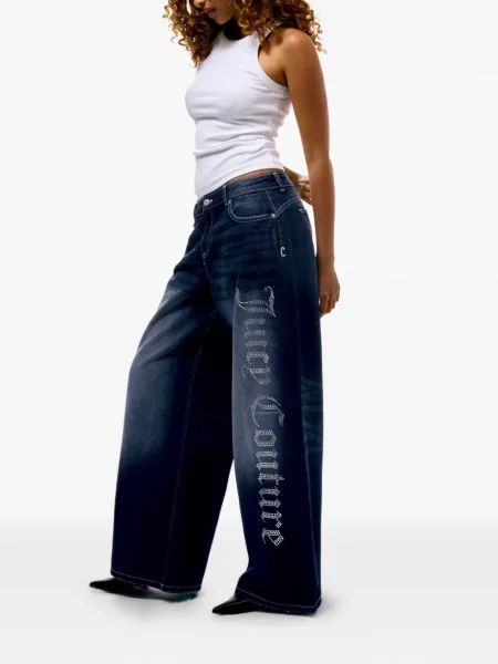 Blugi cu picior larg Juicy Couture albastru