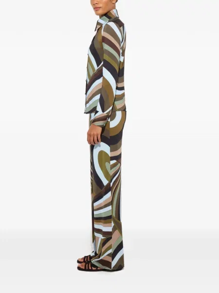 Pantaloni Pucci cu imagine maro