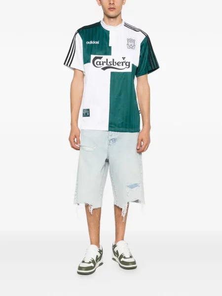 Tricou Adidas cu dungi verde
