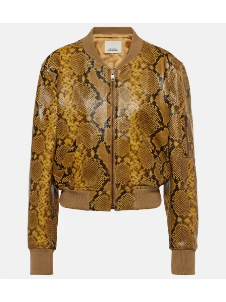 Geanta de piele Isabel Marant cu model piele de șarpe