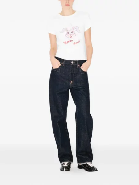 Tricou Kenzo cu imagine alb