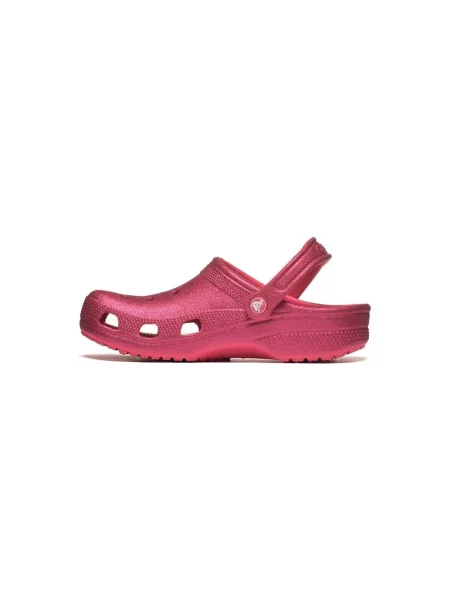 Papucs Crocs Classic Glitter Clog rózsaszín