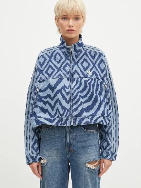 Τζιν μπουφάν adidas μπλε