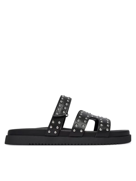 Steve Madden Klapki Missile Z Nitami schwarz czarne