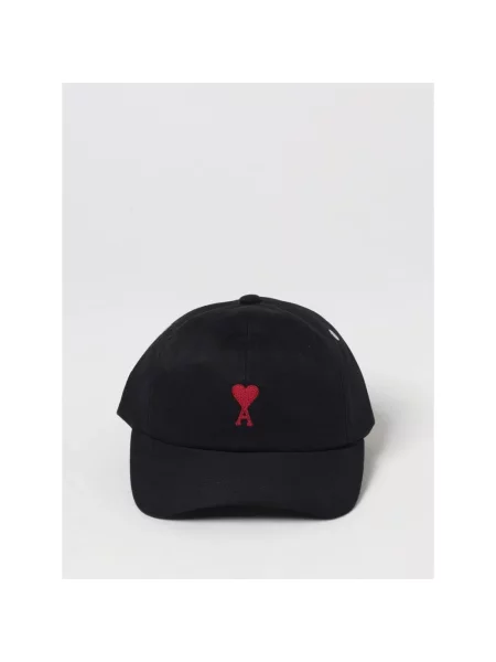 Czapka z daszkiem Ami Paris z logo czarna