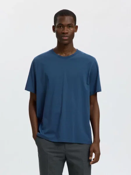 SELECTED Tricou bleumarin