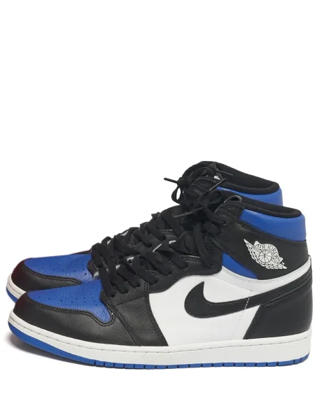 Sneakerși Jordan Air Jordan 1 din piele negru