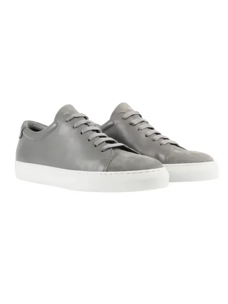 Sneakersy National Standard skórzane szare
