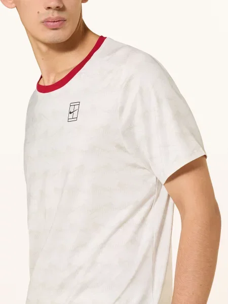 Nike Funkční Tričko Court Advantage / červená bílá