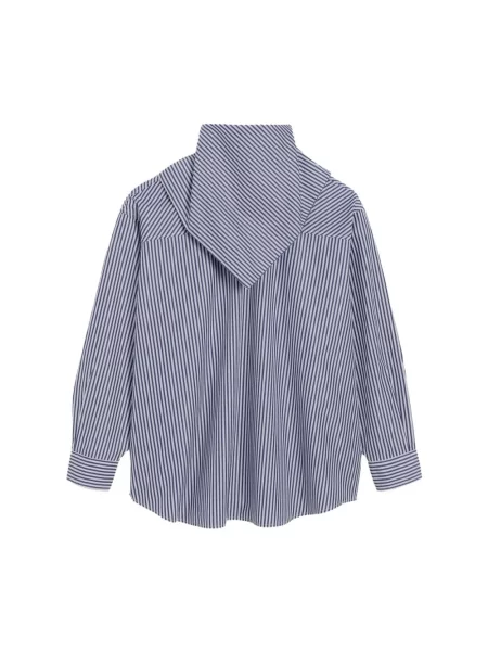 Koszula Ami Paris w paski niebieska