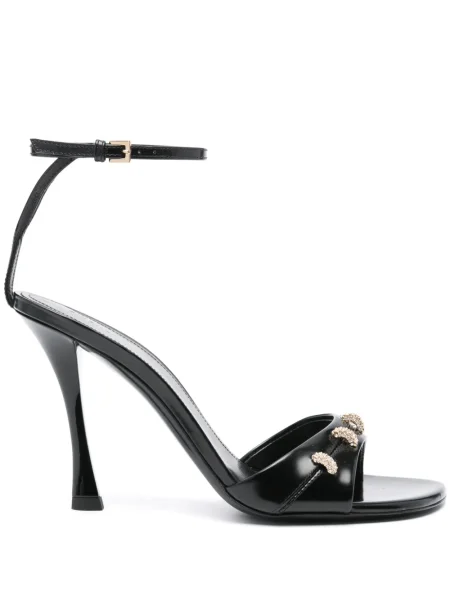 Sandale Givenchy de cristal negru