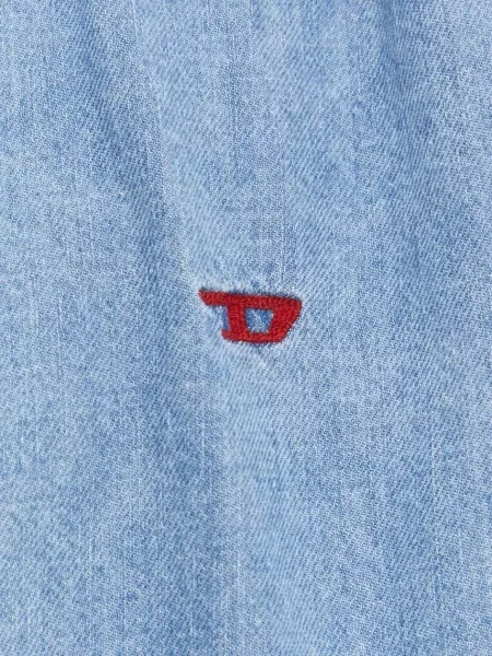 Diesel koszula jeansowa D-SIMPLY CAMICIA regular z kołnierzykiem klasycznym niebieski