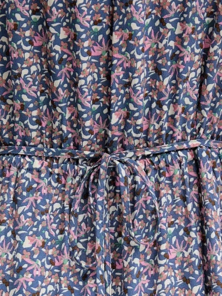 Rochie midi Marc O'polo cu model floral cu imagine până la genunchi albastru
