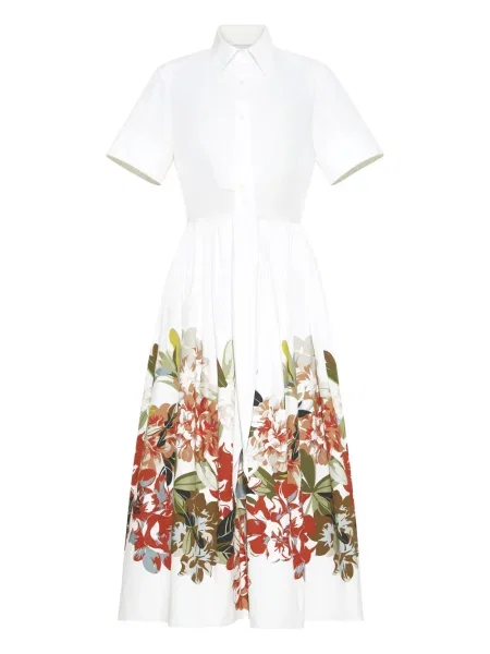 Sukienka midi Adam Lippes do kolan garniturowa biała