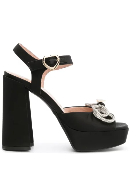 Sandale Love Moschino cu funde negru