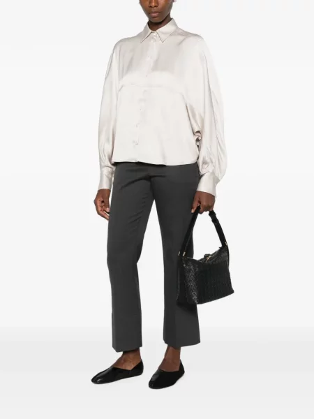 Pantaloni Brunello Cucinelli evazate gri