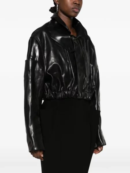 Decupat geanta de piele Rick Owens negru