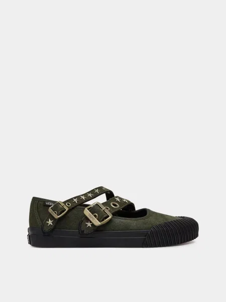Балетки Vans MARY JANE STRAPS текстиль зелений