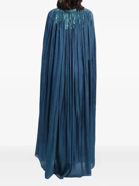 Rochie Baruni cu paiete plisată de costum albastru