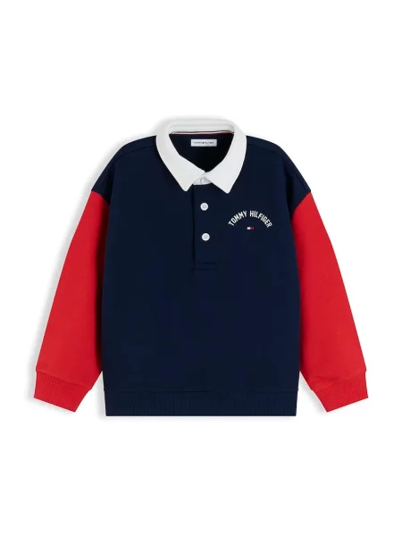 Tommy Hilfiger polo majica za djecu s pamukom plava