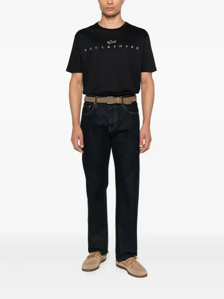 Tricou Paul & Shark cu imagine negru