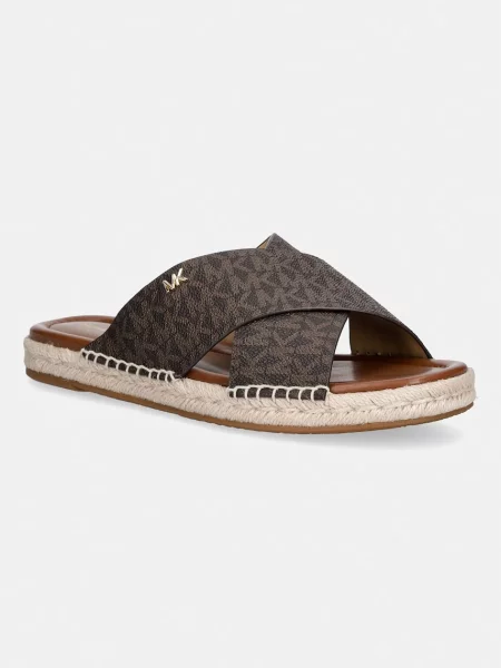 Michael Kors Șlapi KENZIE maro