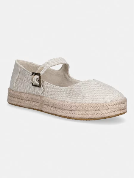 Toms espadrile pentru femei CAROLINA MARY JANE bej