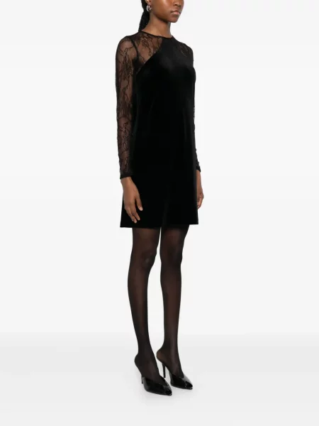 Rochie mini Liu Jo din dantelă de costum negru