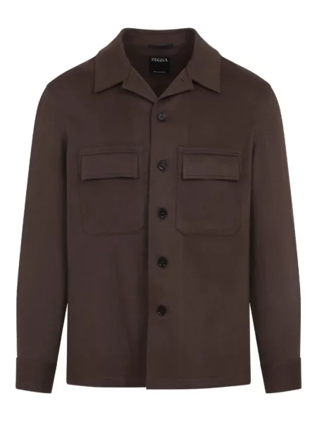 Geacă Zegna din cașmir maro