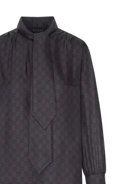 Bluză Gucci cu funde negru