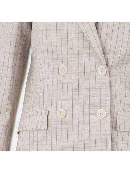 Marynarka Brooks Brothers w paski beżowa