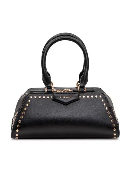 Mała torba Givenchy Antigona skórzana mini czarna