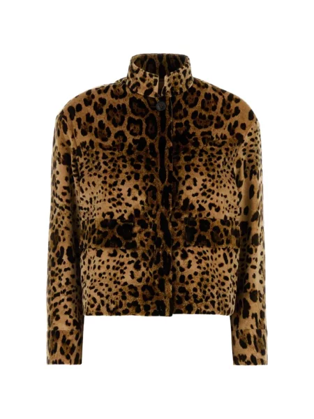 Jakna Mmc Studio s printom s leopard uzorkom smeđa