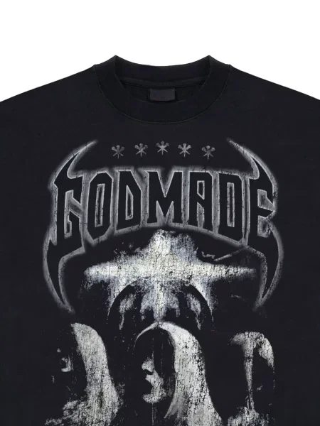 Tricou Godmade cu imagine negru