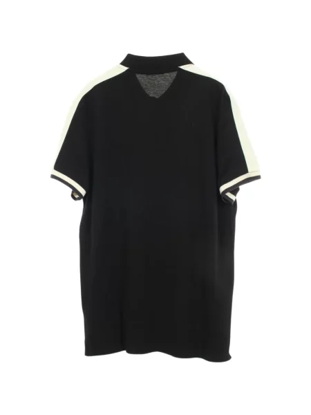 Koszulka polo Moncler w paski czarna