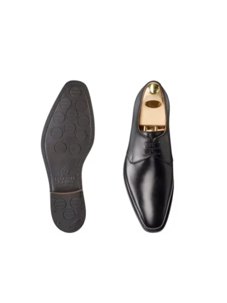 Półbuty Crockett & Jones sznurowane skórzane czarne
