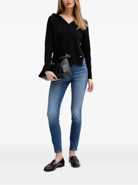 Pulover Dkny cu glugă negru