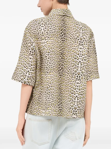 Scurt cămașă Roberto Cavalli cu imagine cu model leopard