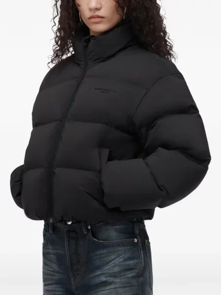 Apkirptas striukė Alexander Wang juoda