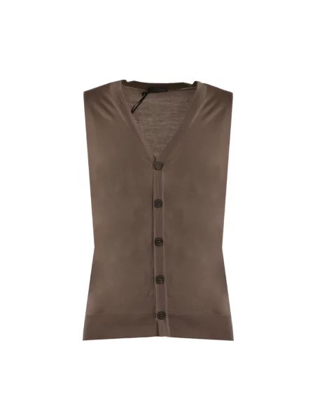 Kamizelka Drumohr wełniana brązowa