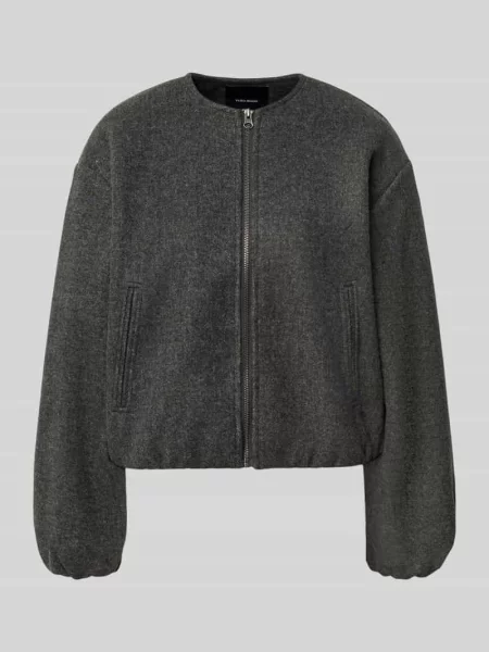 Kurtka bomberka w filcowym wyglądzie krój regular fit model VMCHLOE' Vero Moda