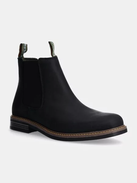 Barbour cizme chelsea din nubuc Farsley negru