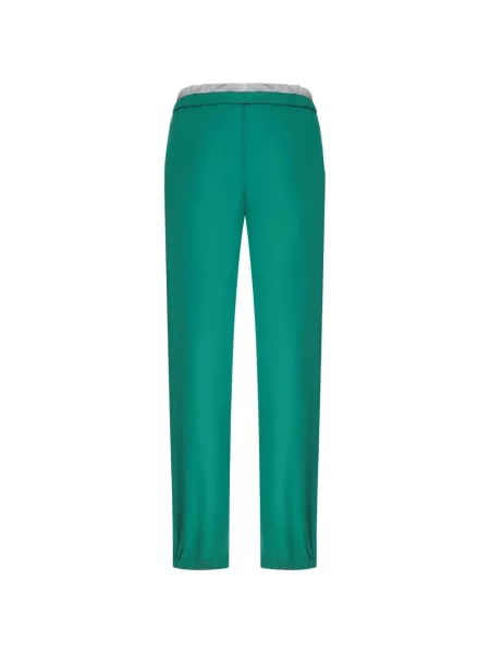 Pantaloni New Balance cu imagine alergare verde
