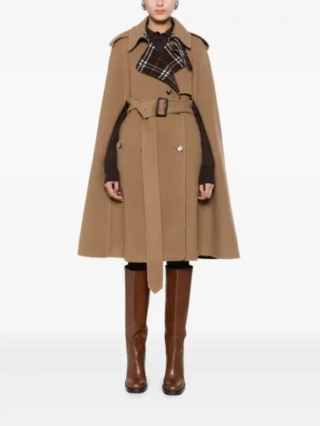Palton Burberry de lână maro