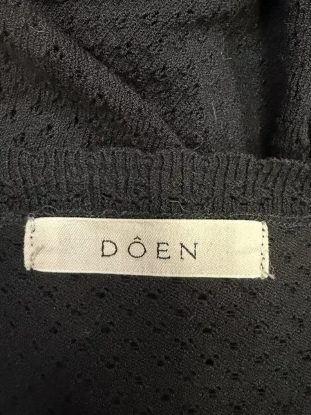 Scurt cardigan Dôen tricotate negru