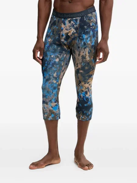 Leggings Peak Performance cu imagine albastru