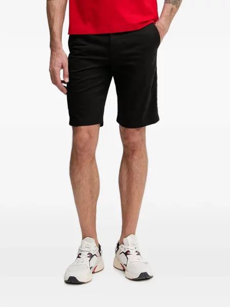 Pantaloni scurți Lacoste cu autograf negru