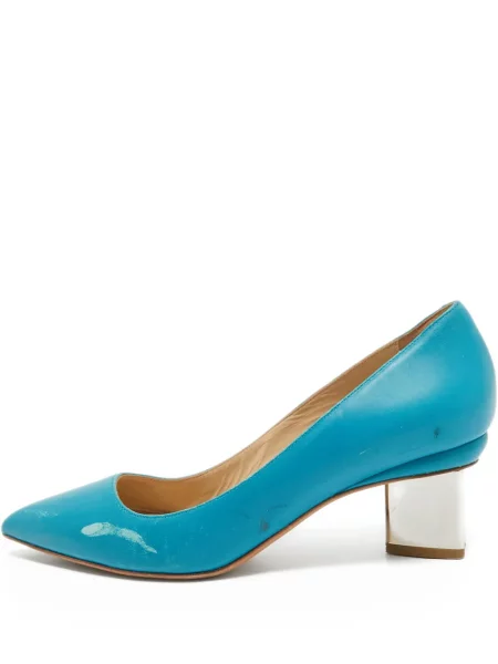 Pantofi cu toc Nicholas Kirkwood din piele albastru